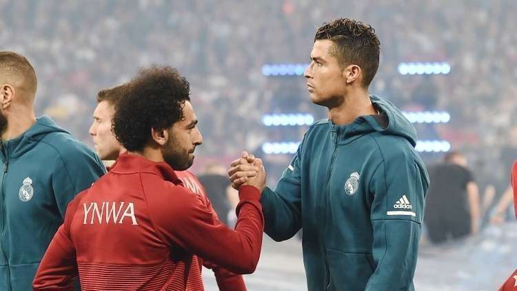 محمد صلاح ورنالدو