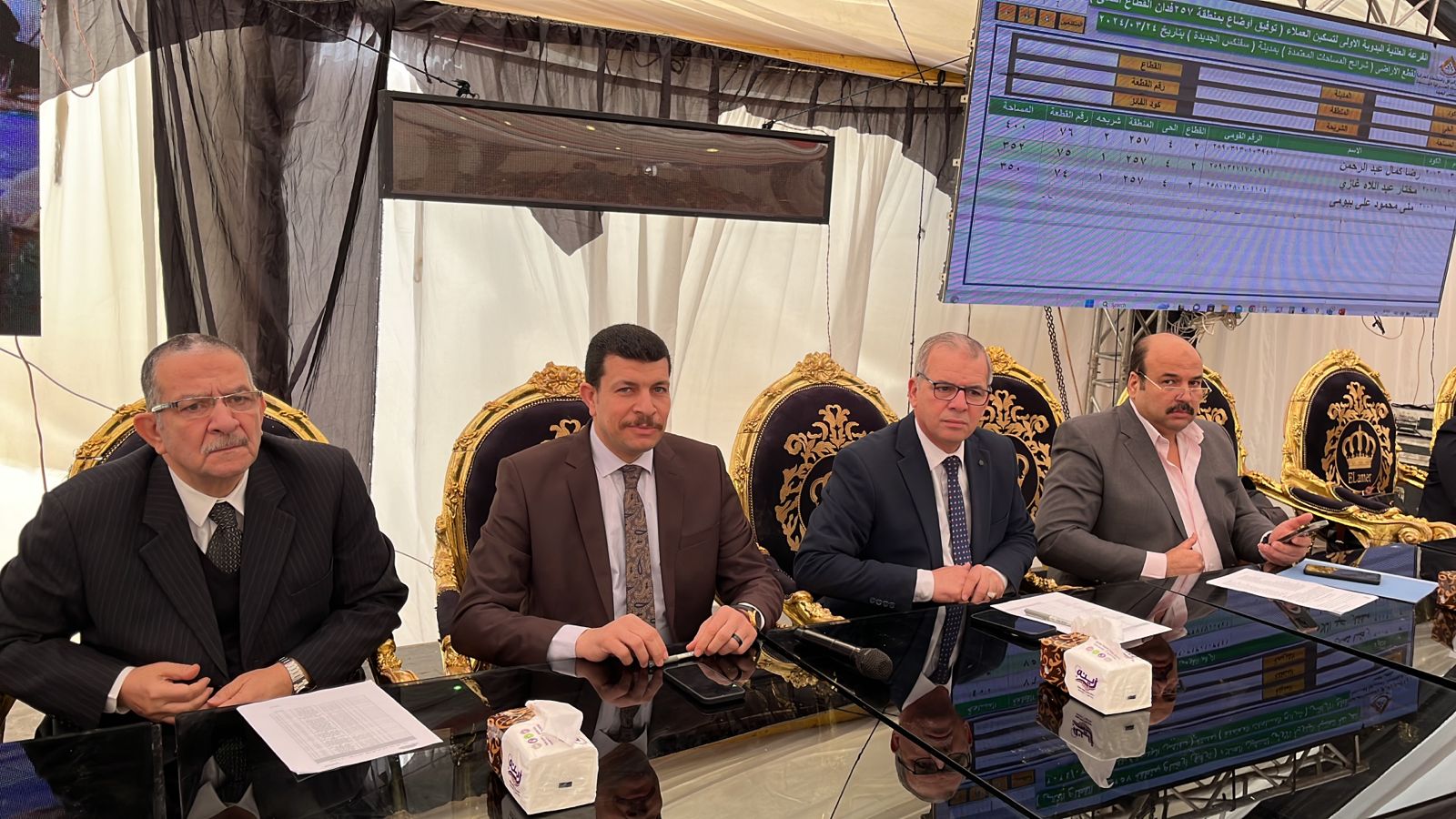 إجراء القرعة الأولى لتسكين أصحاب الأراضي المقننة في سفنكس الجديدة