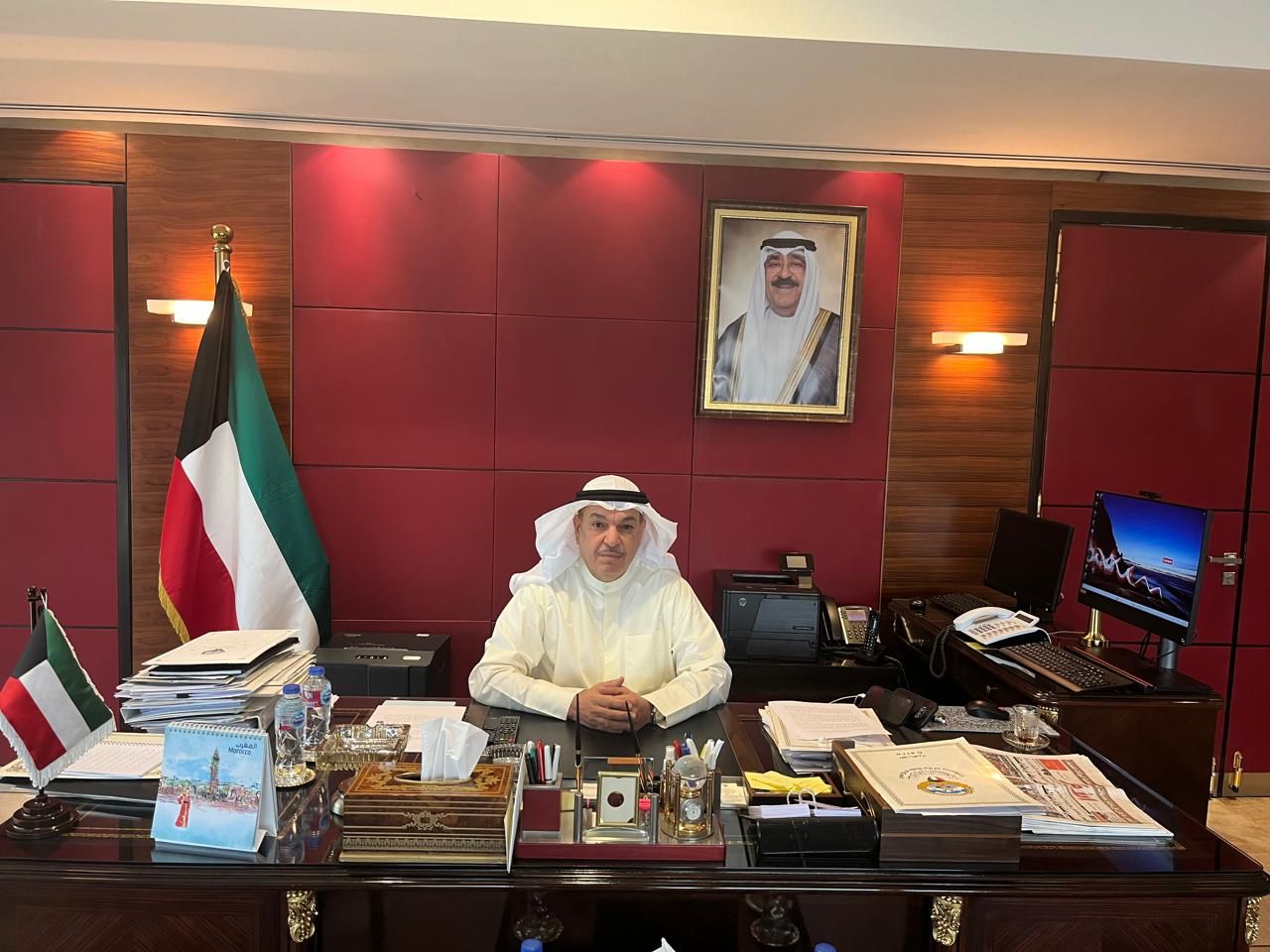 سفير الكويت بالقاهرة  غانم صقر الغانم 