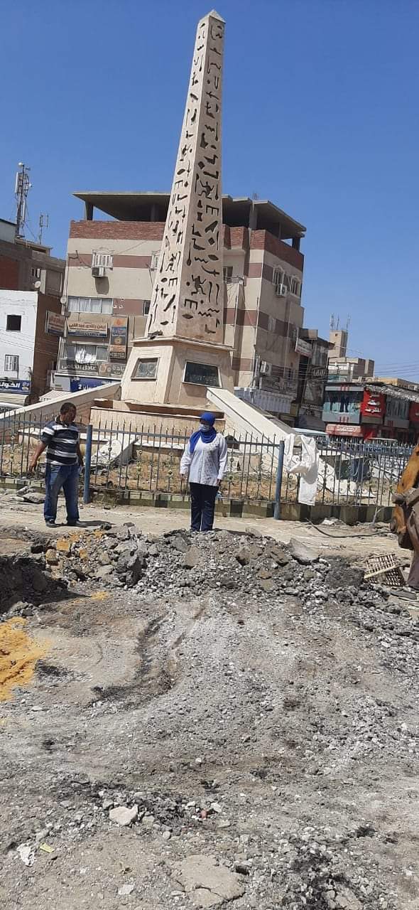 نائب رئيس المدينة تتابع الأعمال الميدانية بأشمون 