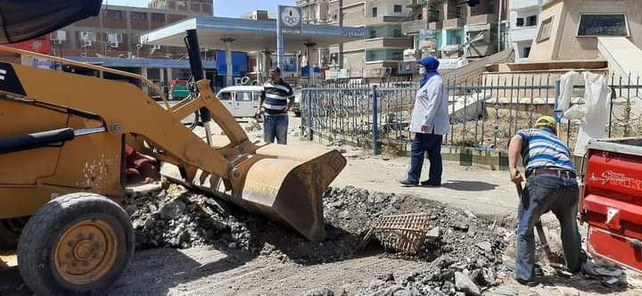 نائب رئيس المدينة تتابع الأعمال الميدانية بأشمون 
