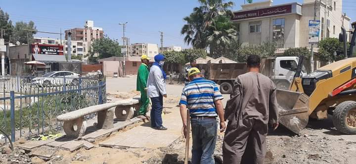 نائب رئيس المدينة تتابع الأعمال الميدانية بأشمون 
