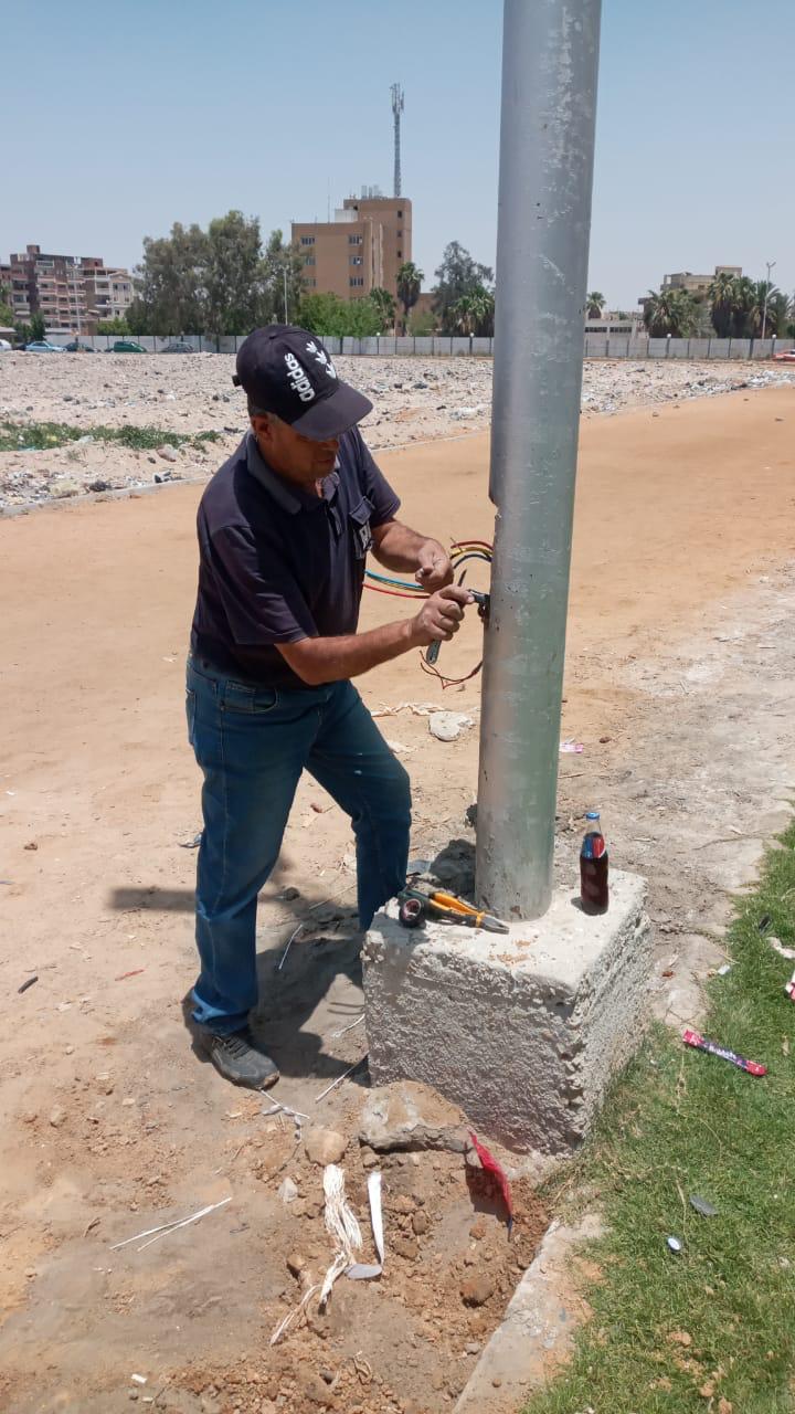 اصلاح عطل متكرر فى منطقة الفروسية بنطاق حي ثالث الاسماعيلية