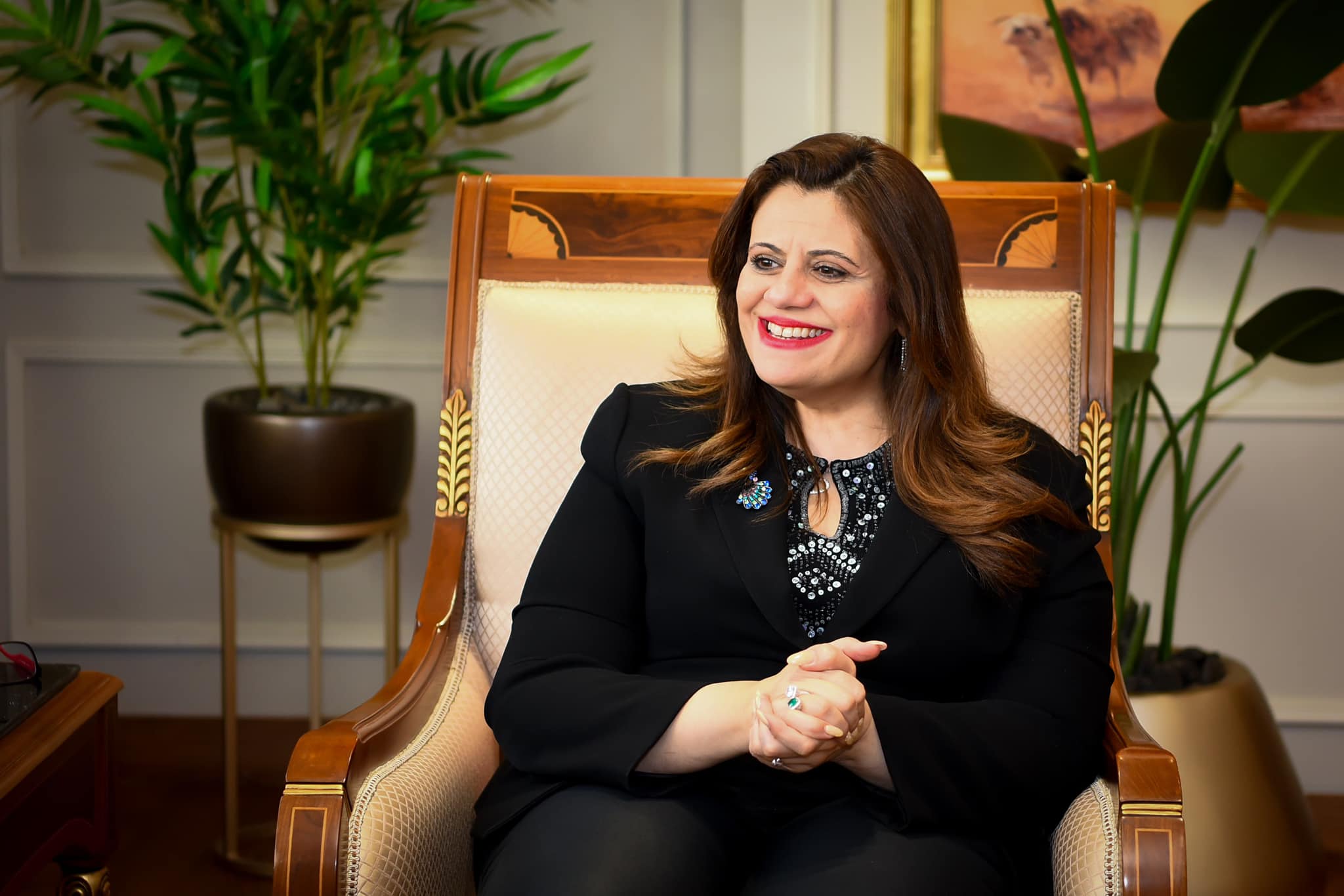 السفيرة سها جندي  وزيرة الهجرة