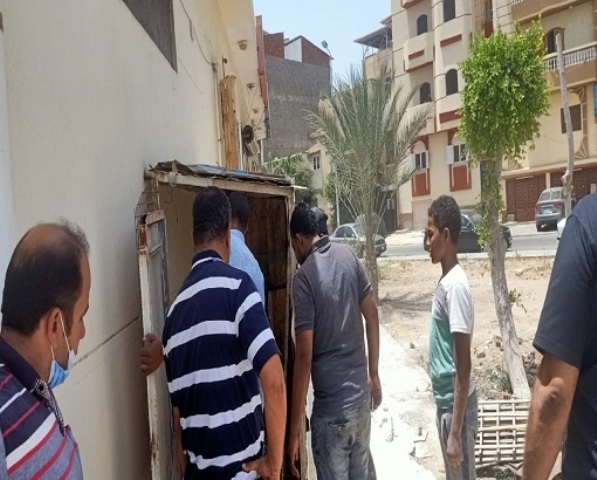 جهازا مدينتى دمياط الجديدة والعبور ينفذان حملات لضبط المخالفات ورفع الإشغالات