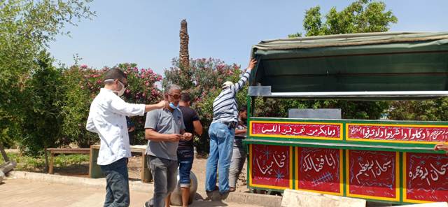 جهازا مدينتى دمياط الجديدة والعبور ينفذان حملات لضبط المخالفات ورفع الإشغالات