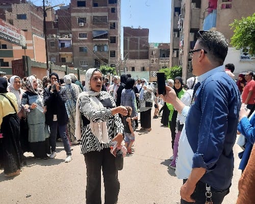 محرر الجمهورية مع طلاب الثانوية بالقليوبية