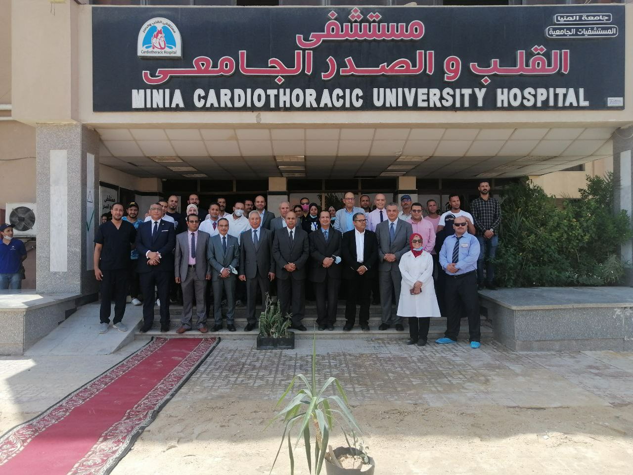 رئيس جامعة المنيا يفتتح أعمال تطوير مستشفى القلب والصدر الجامعي     