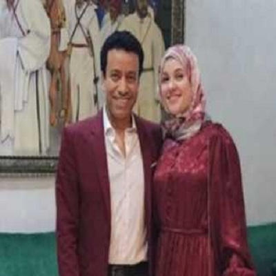 سامح حسين وزوجته 