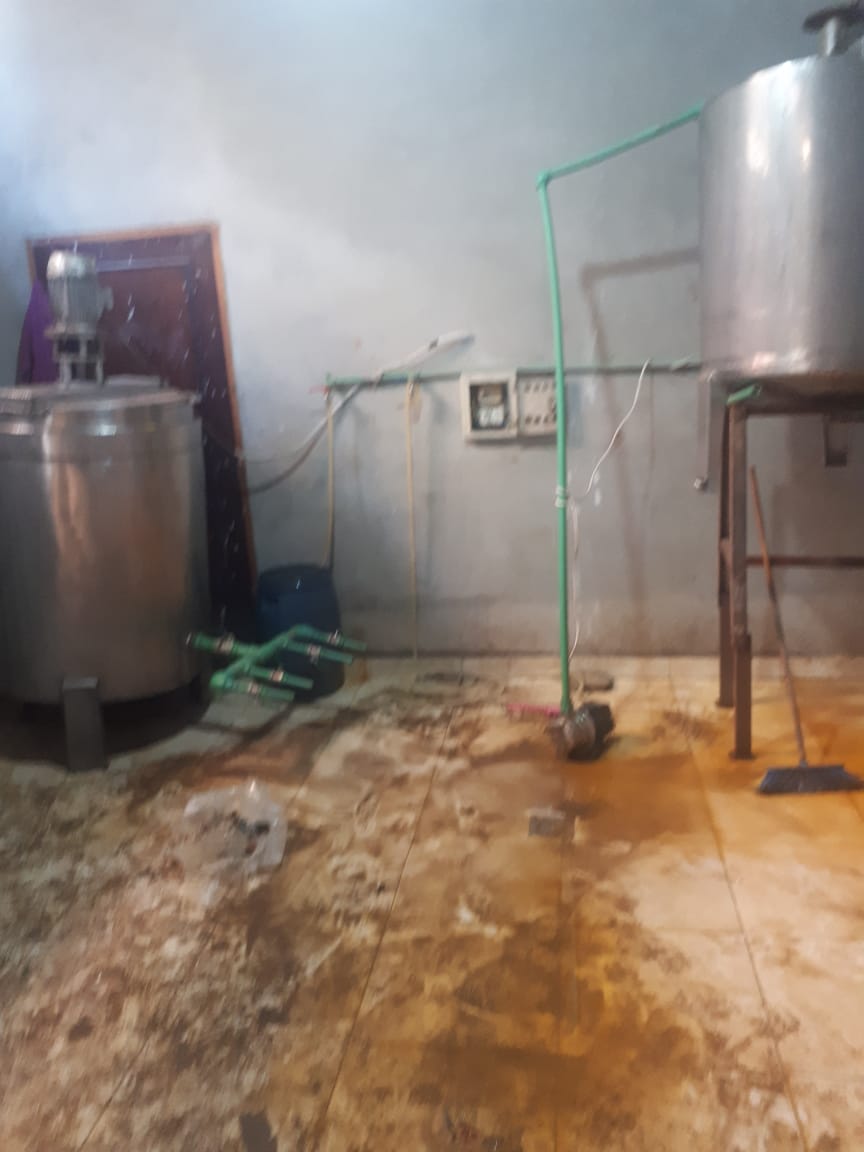 حماية المستهلك يضبط مصنعاً غير مرخصاً لانتاج العصائر بالمنوفية