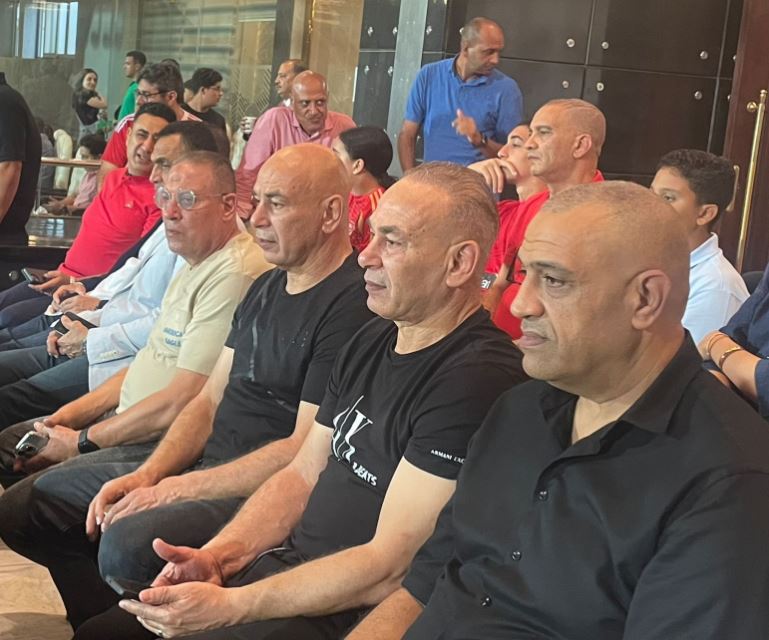 جهاز منتخب مصر يحضر مباراة الاهلي و الزمالك 