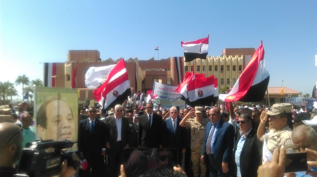 مستقبل وطن يشارك في  احتفالات ذكري انتصارات أكتوبر .. صور