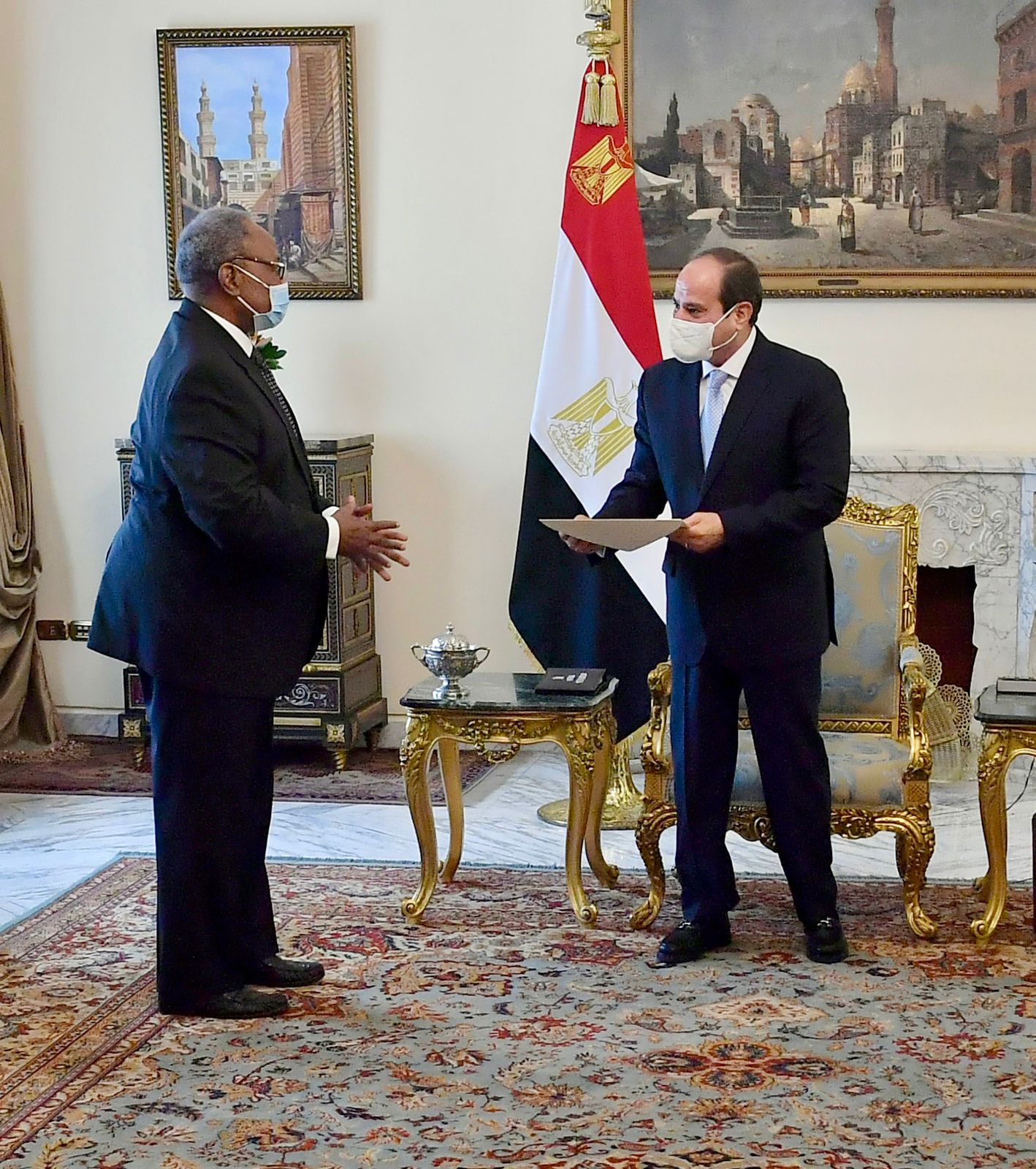 الرئيس السيسي يتلقي رسالة خطية من نظيره الكونغولي تشيسيكيدي الرئيس الحالى للاتحاد الأفريقي