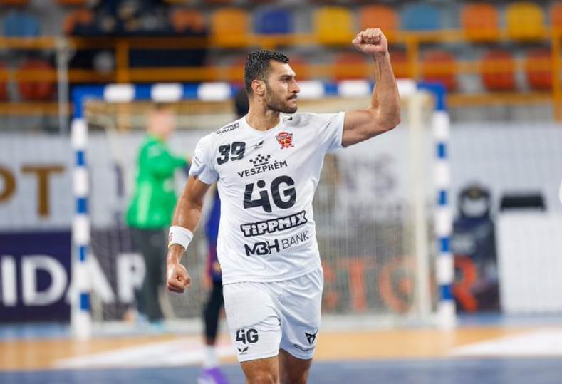 يحي الدرع لاعب منتخب مصر لكرة اليد وفريق فيزبريم المجري