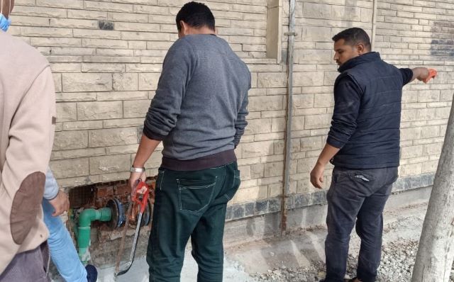 رجب: عقوبات رادعة لسارقى وصلات المياه بدون عداد فى مدينة دمياط الجديد.. تعرف عليها بالصور