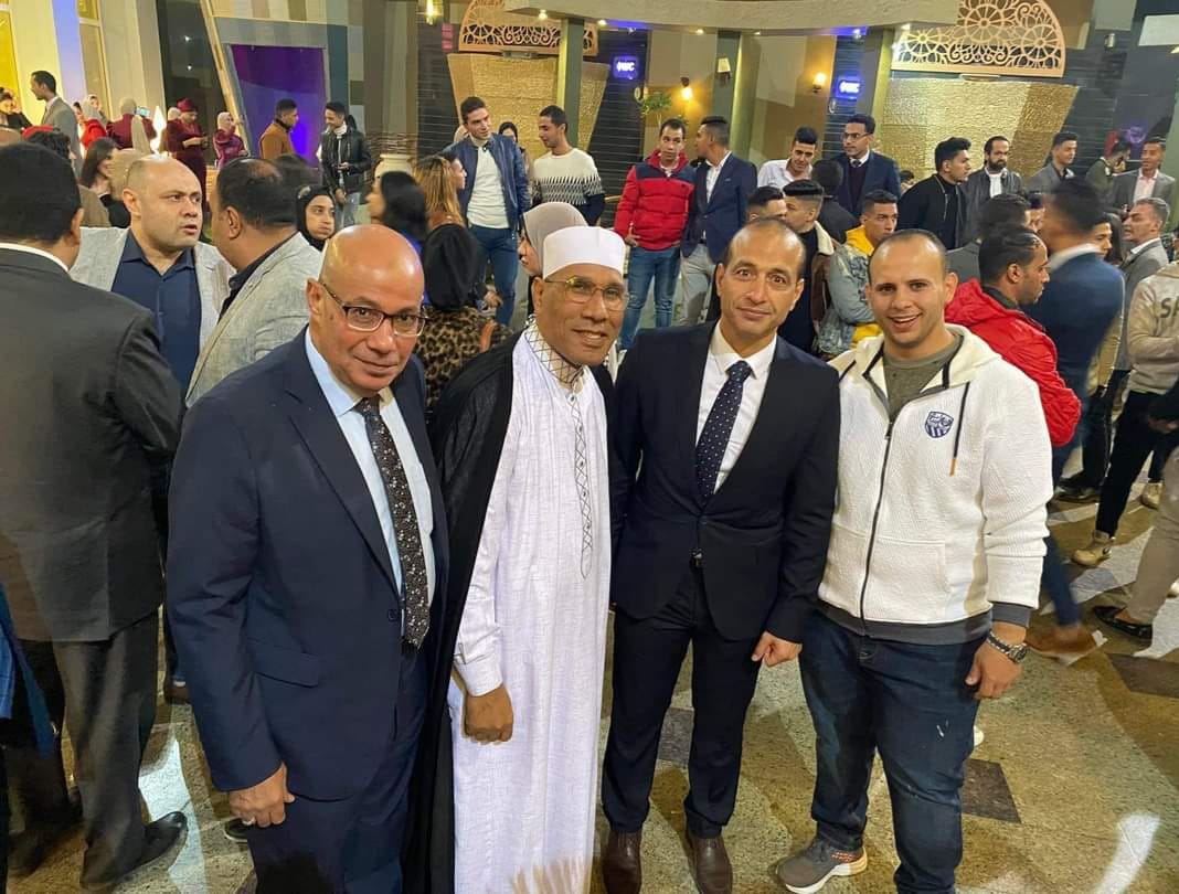 محافظ الشرقية السابق والفنان فاروق فلوكس والطاروطى يشهدون خطوبة نادر ودينا بالزقازيق         