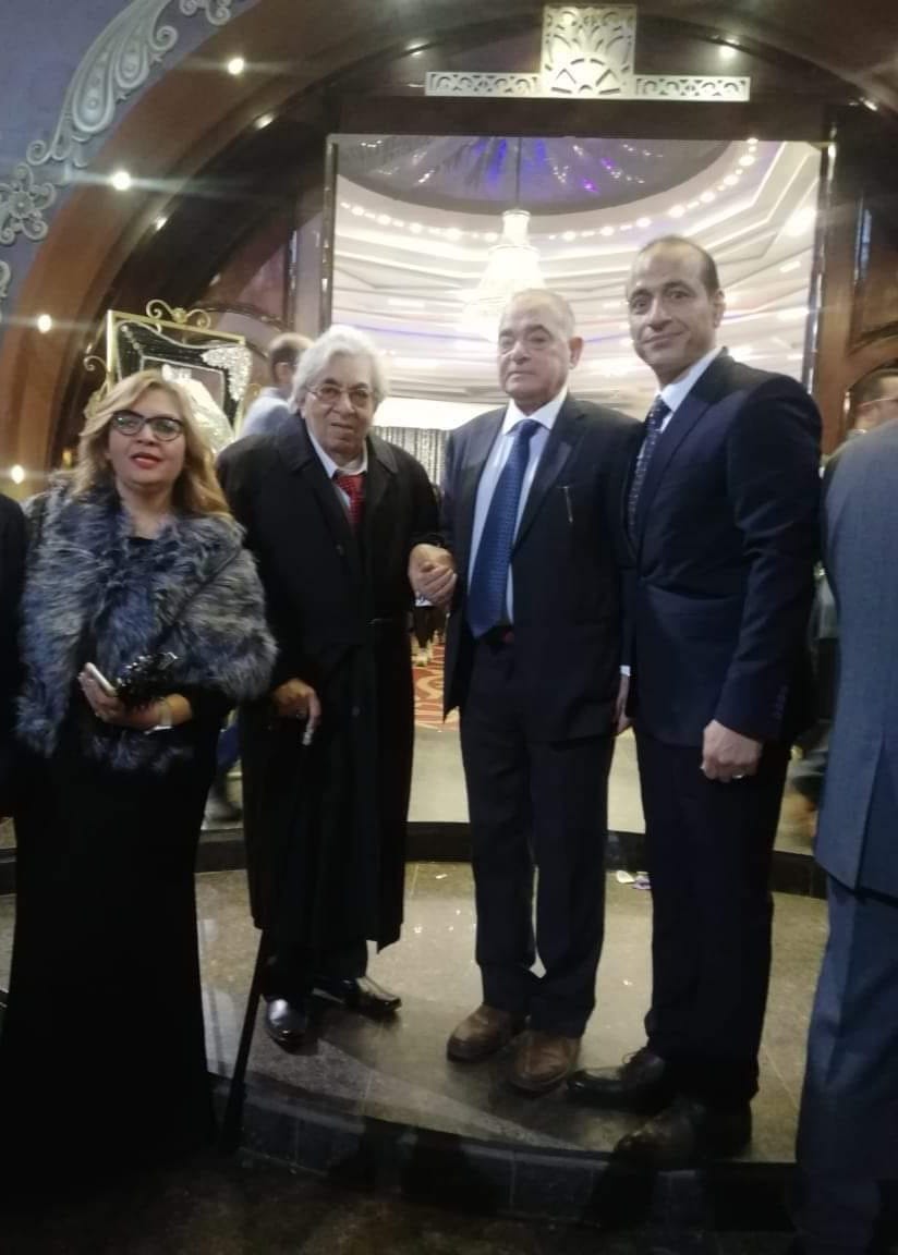 محافظ الشرقية السابق والفنان فاروق فلوكس والطاروطى يشهدون خطوبة نادر ودينا بالزقازيق         