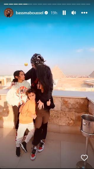 أحدث ظهور لاولاد تامر حسنى فى الاهرامات .. صور