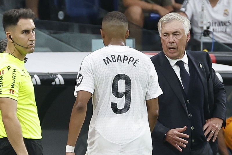 أنشيلوتي ومبابي