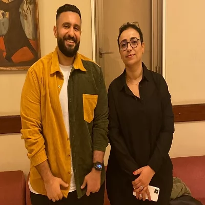 ابتسام العبيدي ومحرر الجمهورية أونلاين 