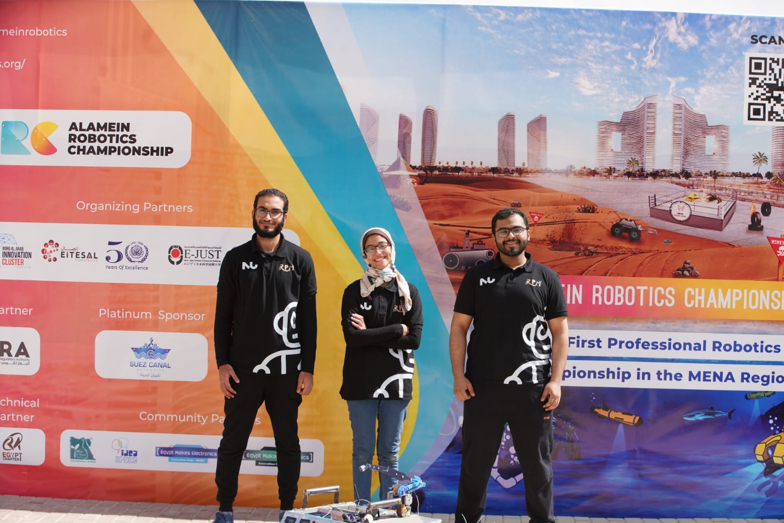 فرع الأكاديمية بمدينة العلمين الجديدة يحتضن منافسات المسابقة الدولية للروبوتات  ( ARC )