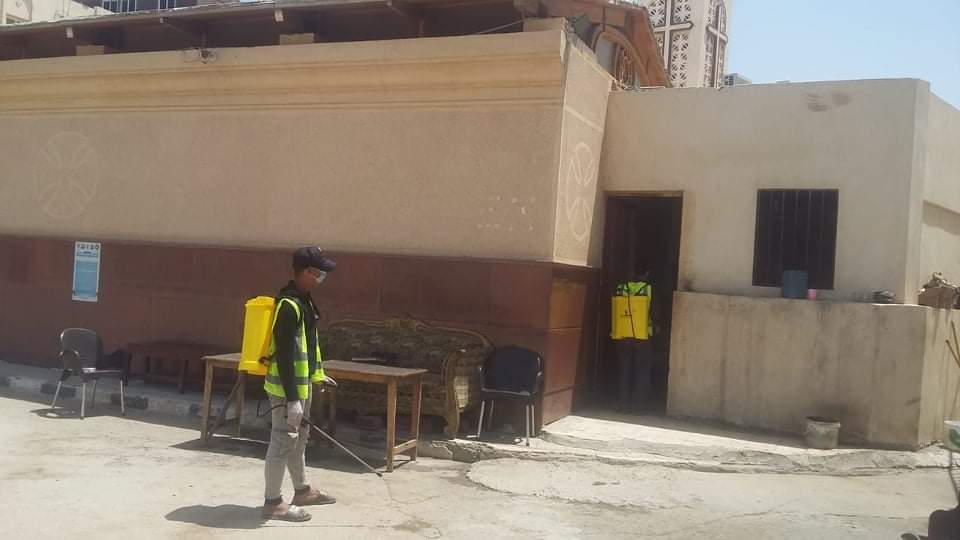 تنفيذ حملة لتطهير المنازل والمنشآت في العاشر من رمضان لمواجهة كورونا 