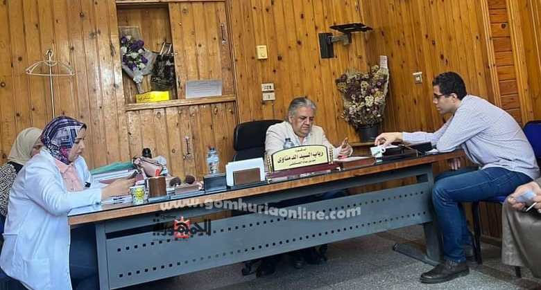 مكين بمستشفى دكرنس  عقب حريقها 