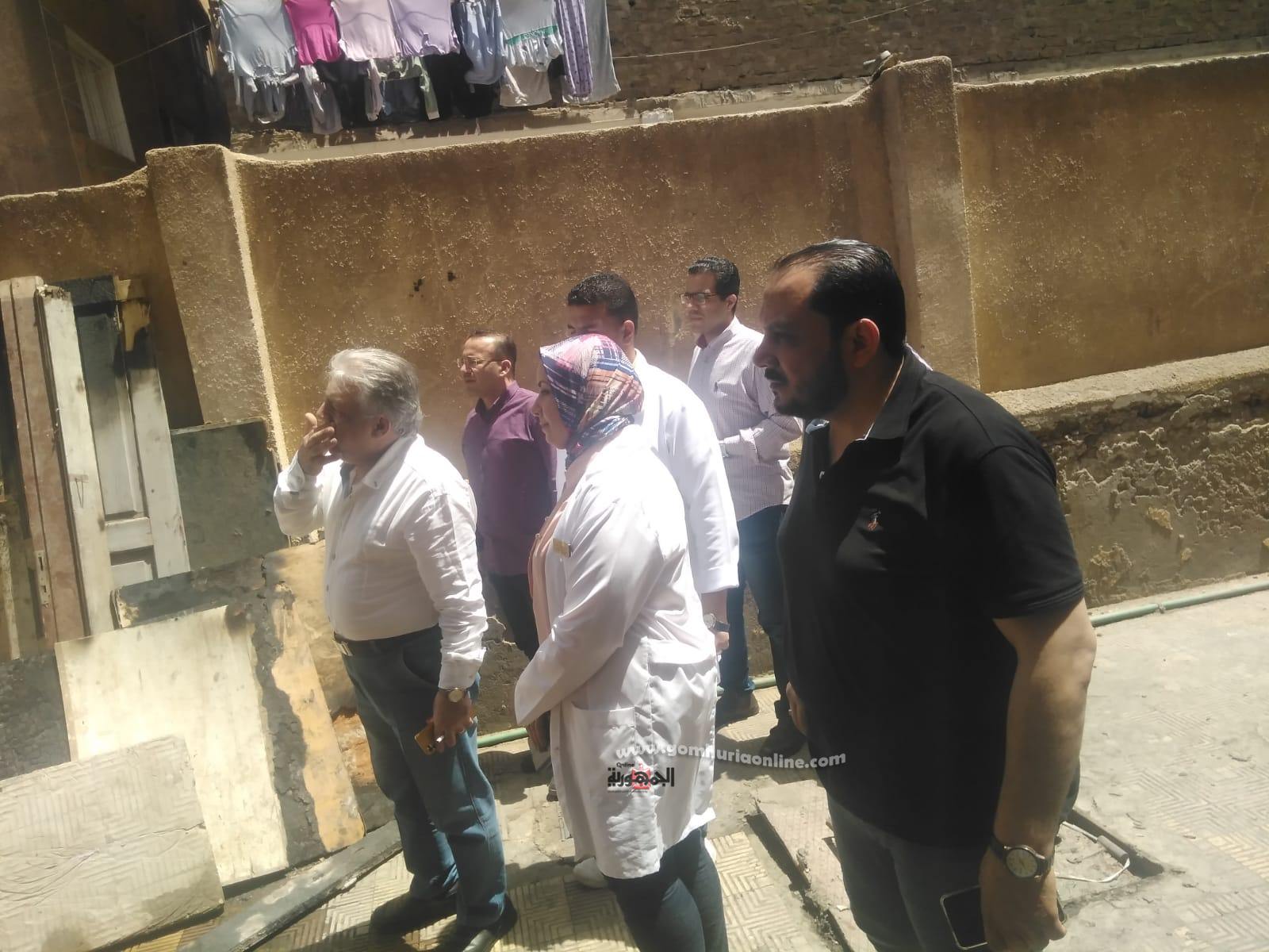 مكين بمستشفى دكرنس  عقب حريقها 