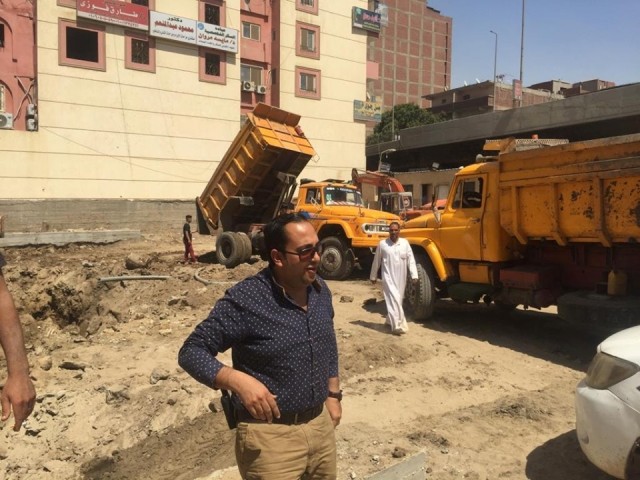 بعد 8 سنوات من احتراقه ..البدء فى انشاء مبنى مجلس مدينة الحوامدية.. صور