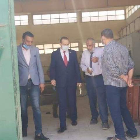 النائب نافع هيكل يتفقد إنشاءات محطة صرف صحي الصف في الجيزة.صور