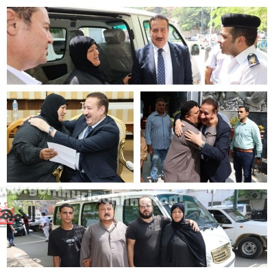 محافظ المنوفية يسلم سيارة جديدة لأسرة مالك ميكروباص حادث الإقليمي