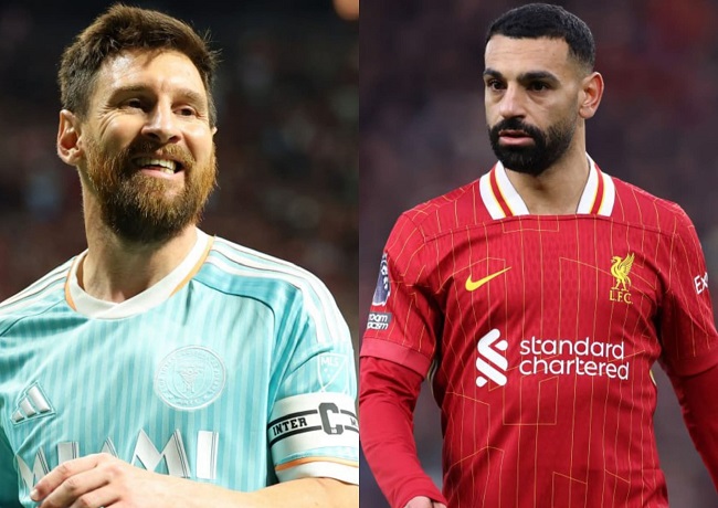 محمد صلاح وليونيل ميسي