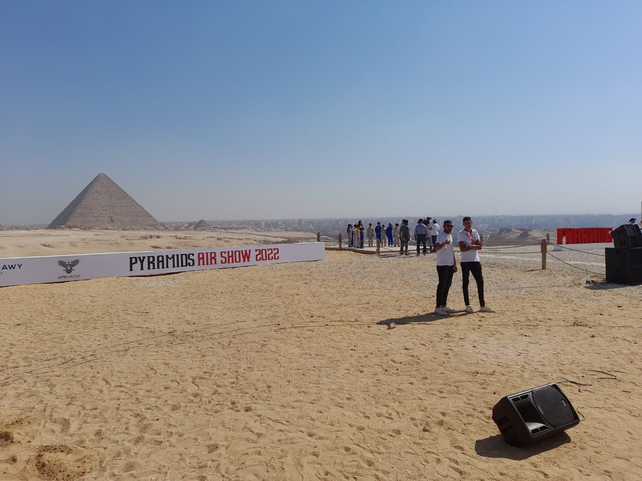 بدء انطلاق العرض الجوي Pyramids Air Show 2022 فوق الأهرامات 