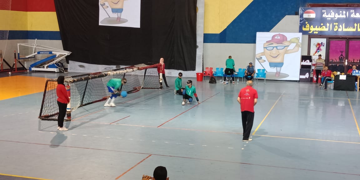 كرة الجرس بقناة السويس في نهائى أسبوع الجامعات لمتحدى الإعاقة