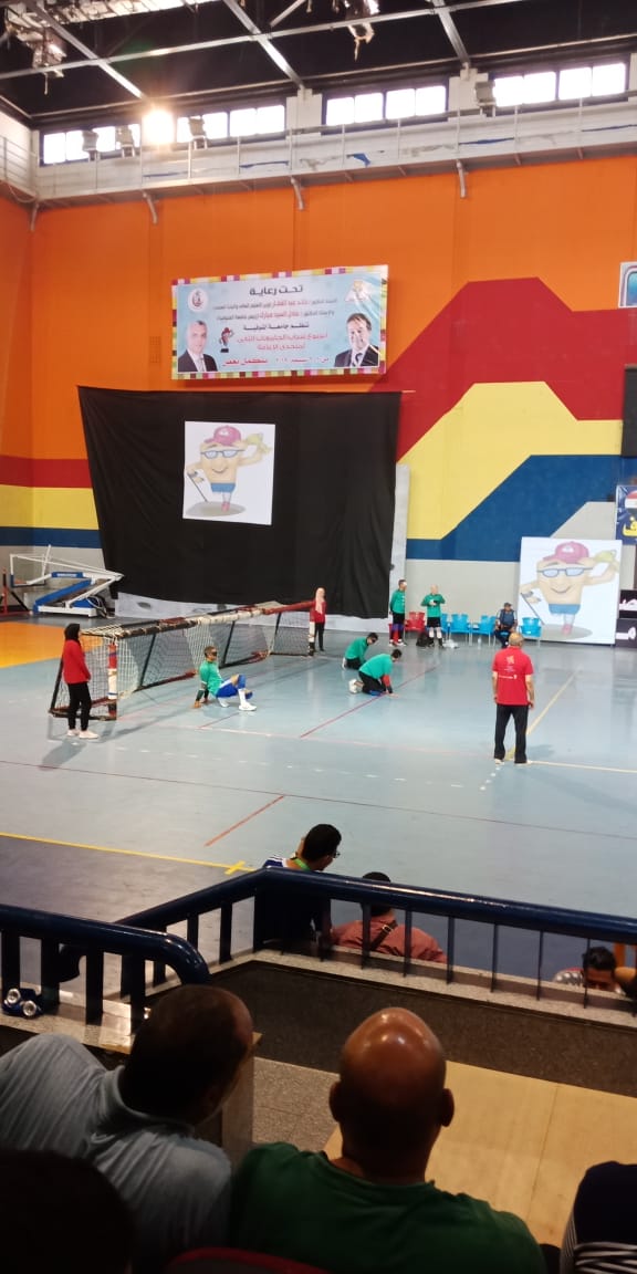 كرة الجرس بقناة السويس في نهائى أسبوع الجامعات لمتحدى الإعاقة
