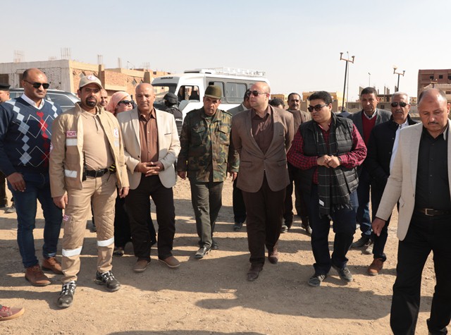 محافظ بني سويف يتفقد  استعدادات  التدريب العملي المشترك صقر