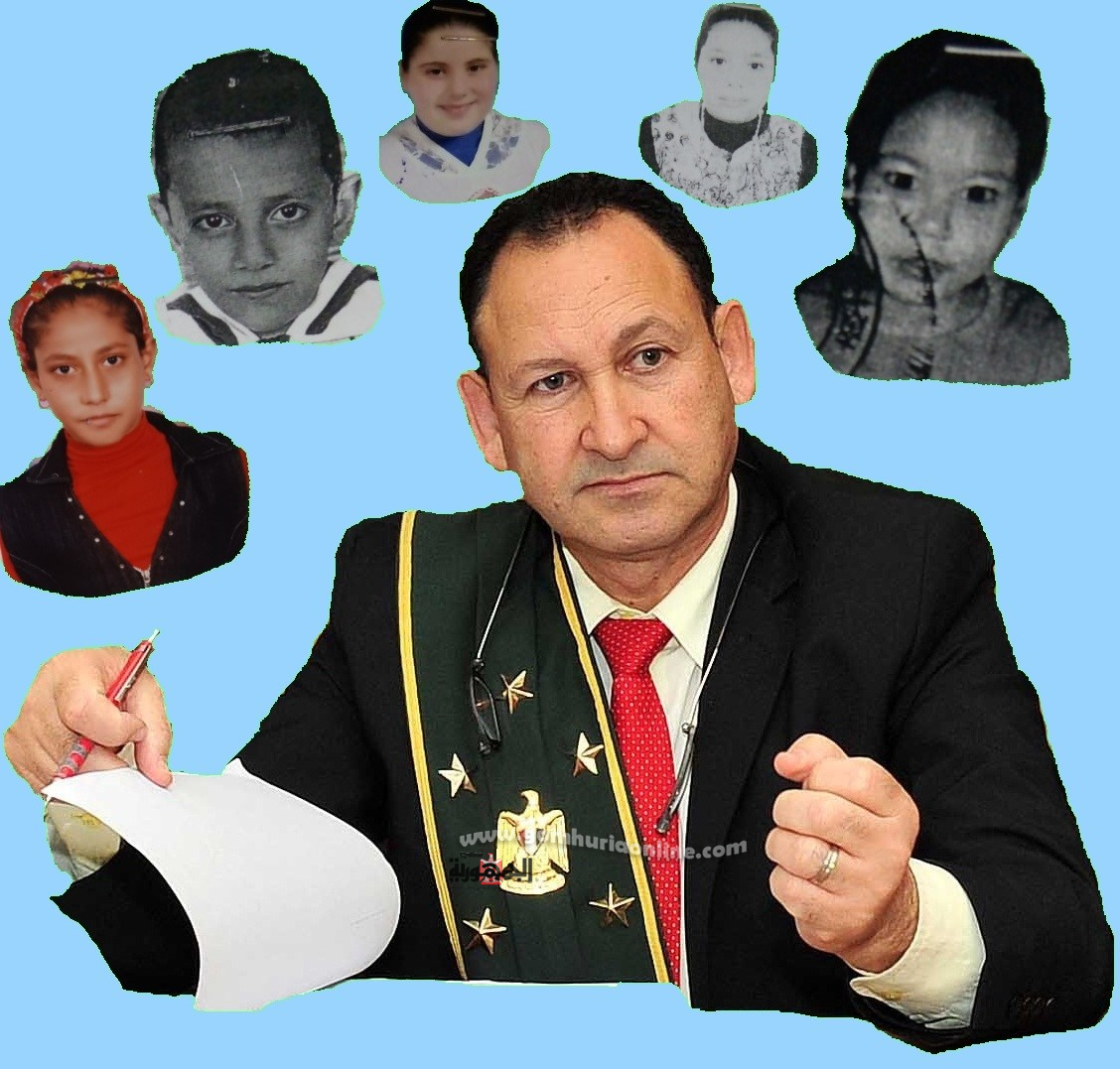 المستشار الدكتور محمد خفاجى  والأطفال الخمسه المحكوم لهم بالعلاج المجانى