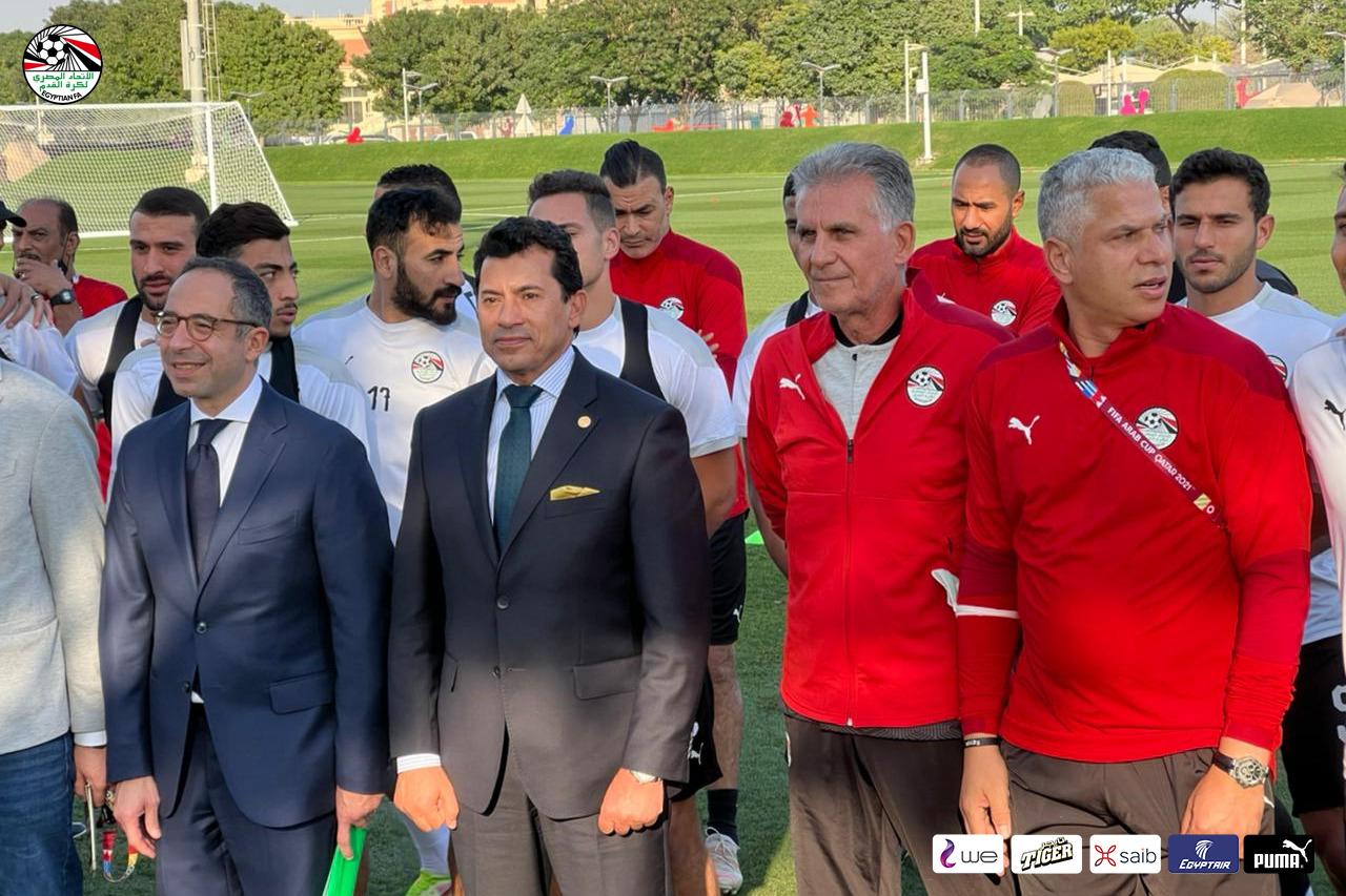 في حضور الوزير والسفير.. المنتخب الوطني يختتم استعداداته للقاء لبنان غدًا 