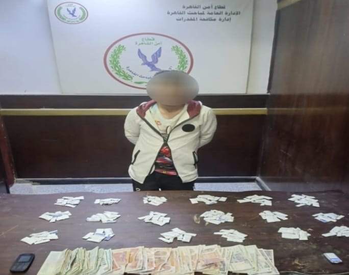 المتهم والمضبوطات 