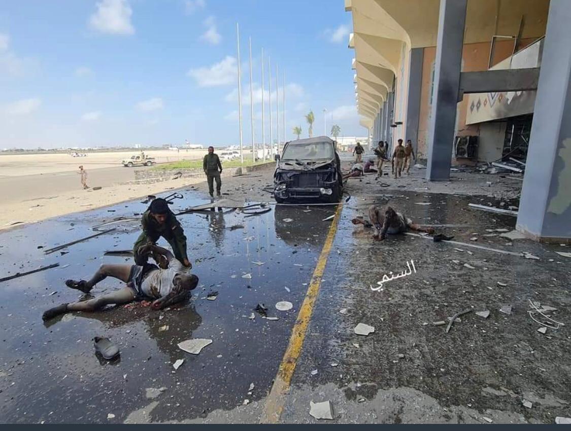 اللواء احمد بن بريك : انفجار مطار عدن تخطيط إصلاحي إخواني بأيادي حوثية 