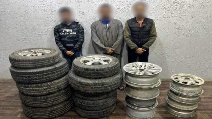 المتهمين والمضبوطات 
