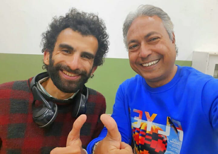 الفنان ماجد اباظة والمخرج احمد حسن