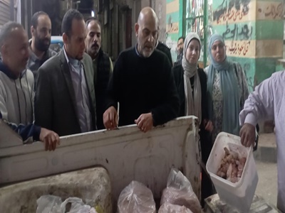 قبل عيد القيامة و شم النسيم  : تحريز  8 أطنان لحوم ودواجن وأسماك فاسدة بالمنوفية