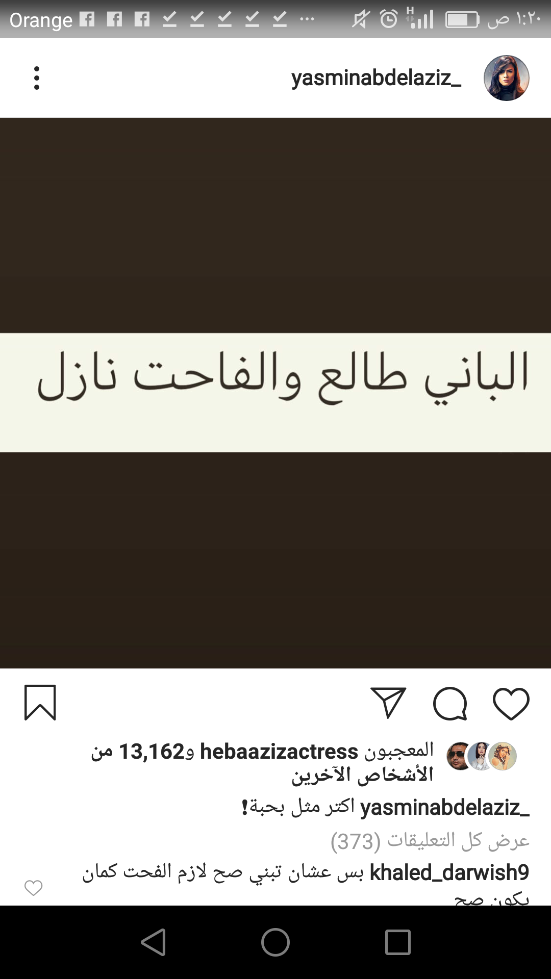 مثل شعبى تعشقه الفنانة ياسمين عبد العزيز .. تعرف عليه