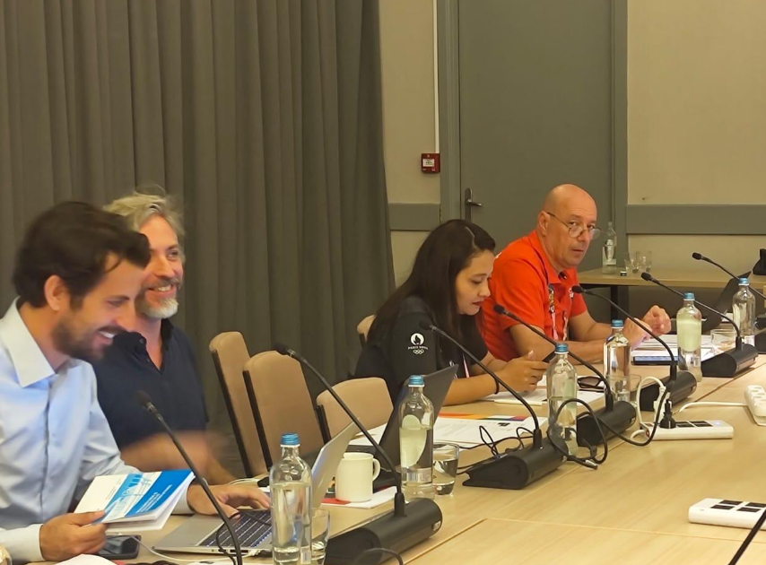 شريف العريان يحضر افتتاح منزل الأولمبيين بباريس