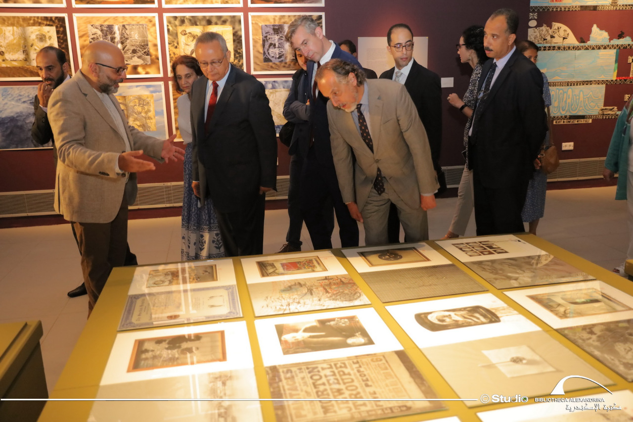 افتتاح بينالي مكتبة الاسكندرية الدولي العاشر لكتاب الفنان
