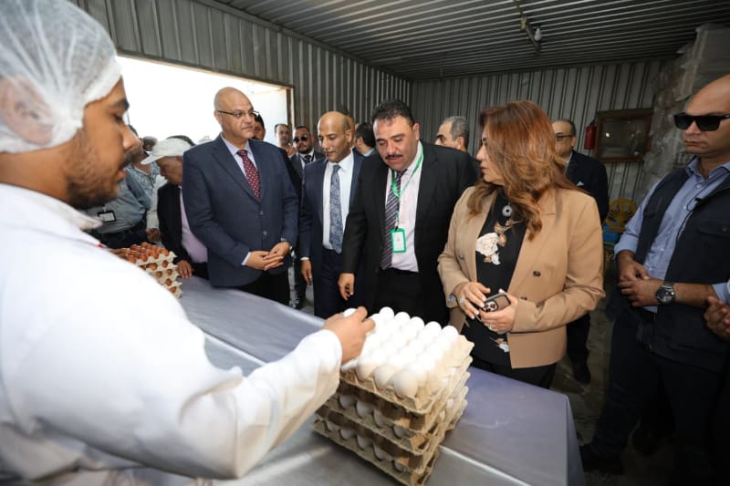 وزيرة التنمية المحلية ومحافظ القليوبية 