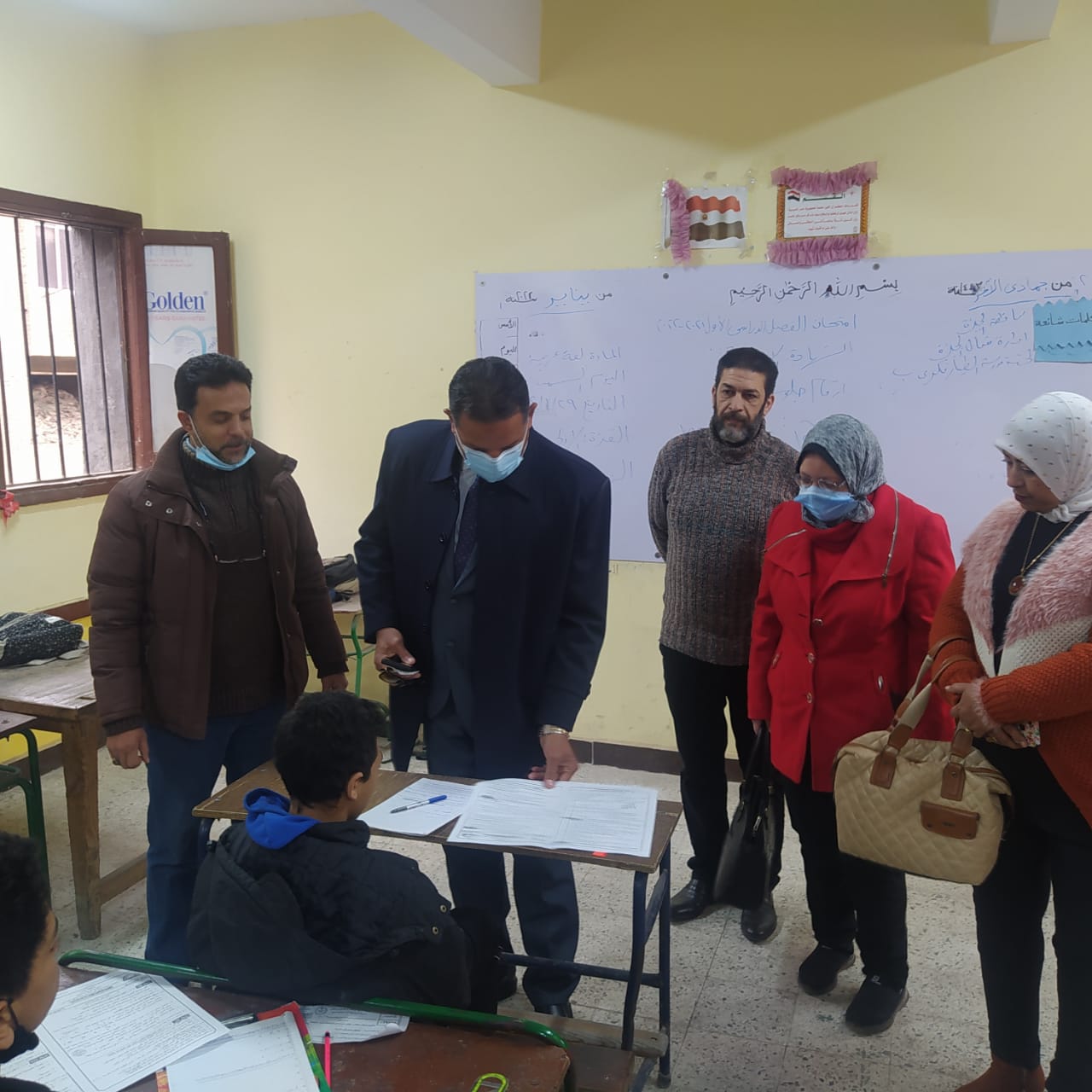 سلومة  يزور  لجنة (57357) واستبعاد  رئيس  لجنة   بالجيزة لتقاعسه  في  امتحان  الاعدادية 