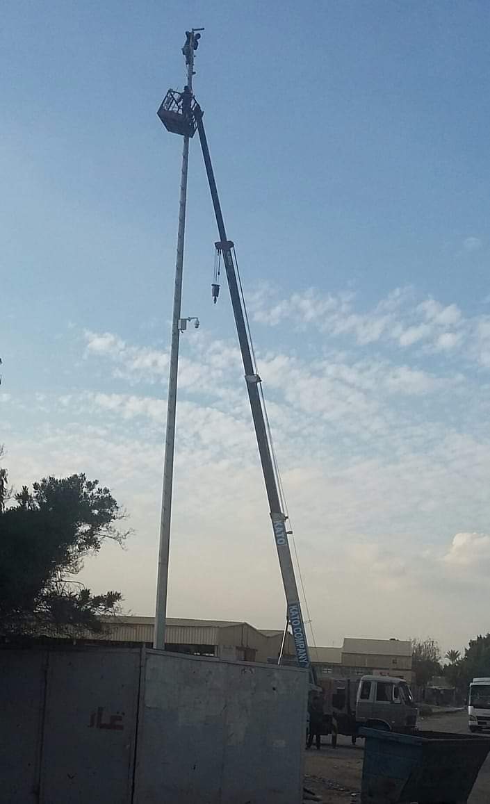 كاميرات مراقبة لرصد الشوارع بالسادات