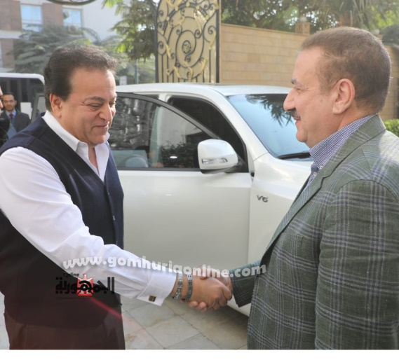 لحظة وصول وزير الصحة إلى محافظة المنوفية 
